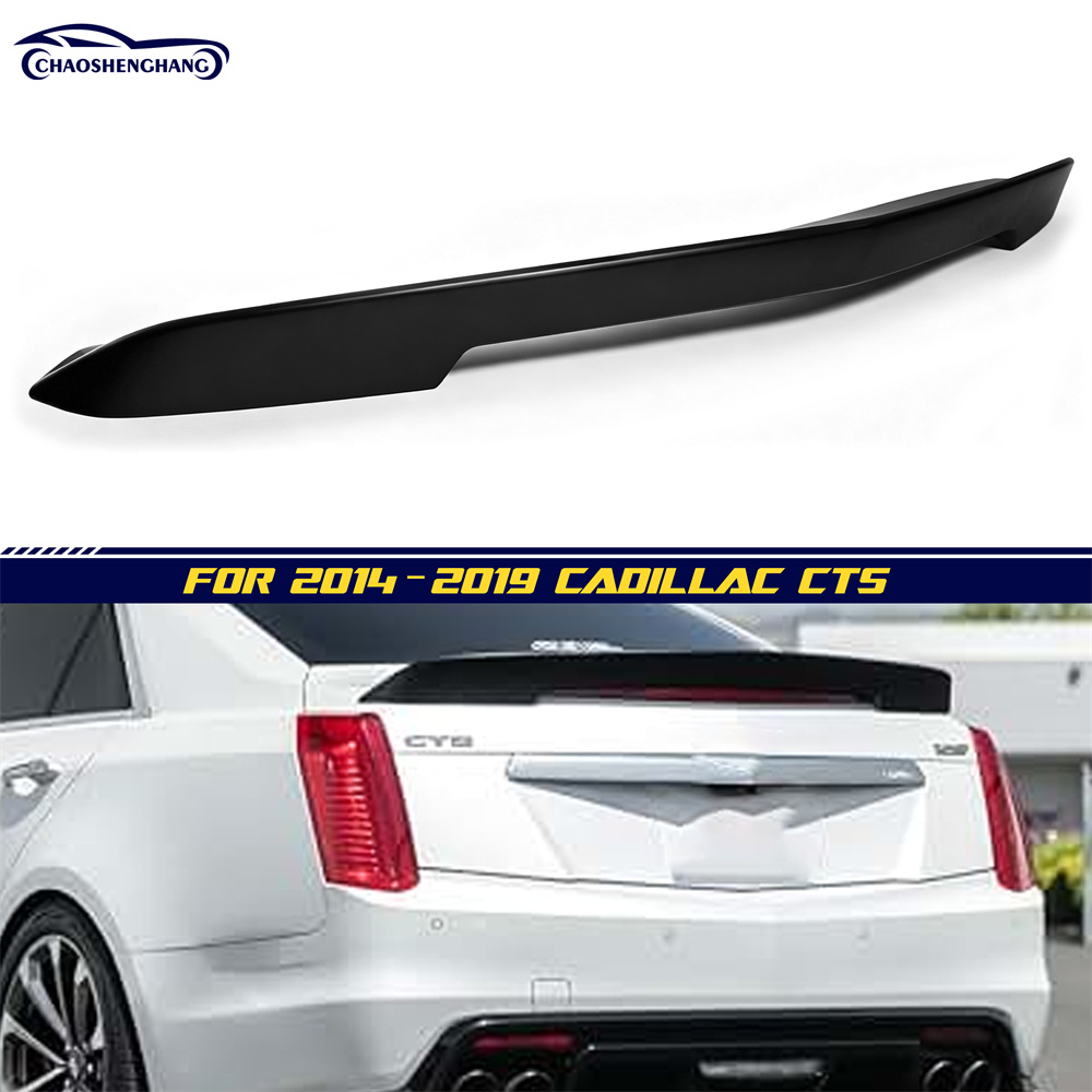 For 14-19 Cadillac CTS ABS Plastic Rear Trunk Wing Spoiler For 14-19 Cadillac CTS ABS Plastic Rear Trunk Wing Spoiler