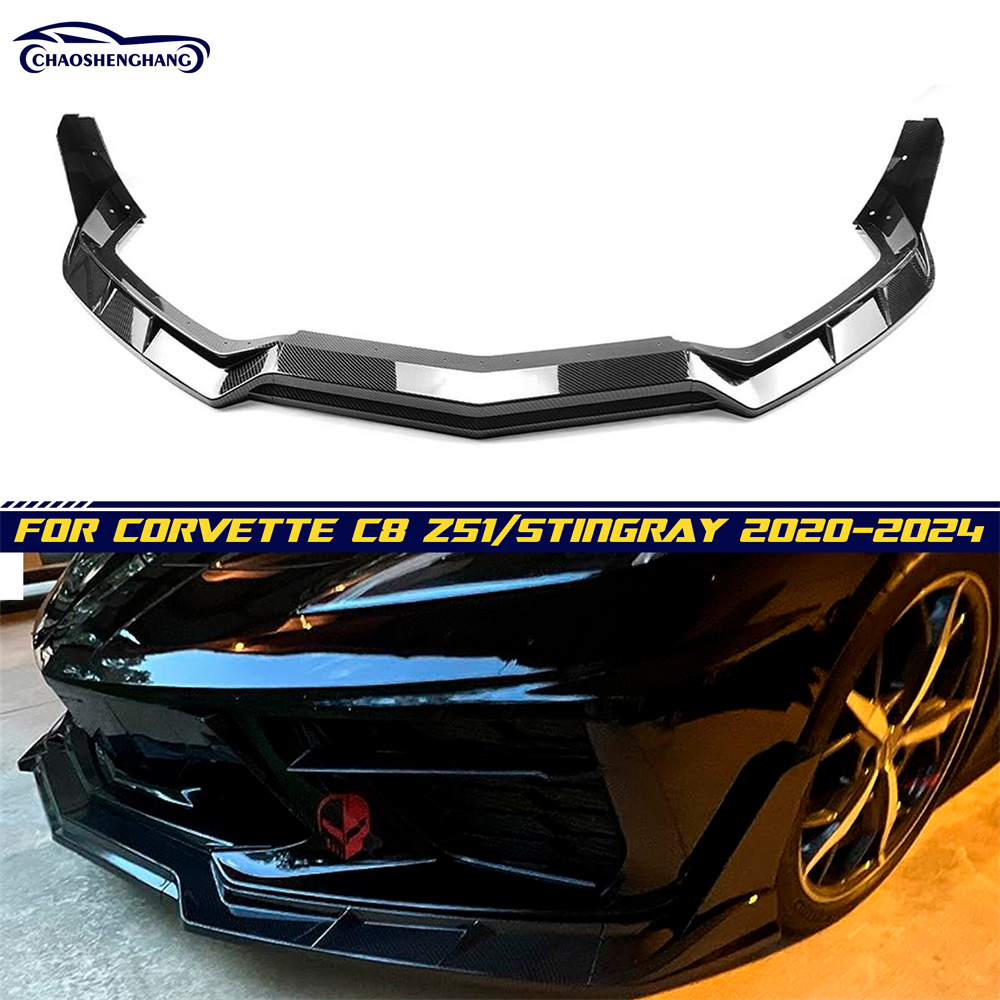 Front Lip For Chevrolet Corvette C8 Z06/Z51 /Stingray/ZR1 Style 2020-2024