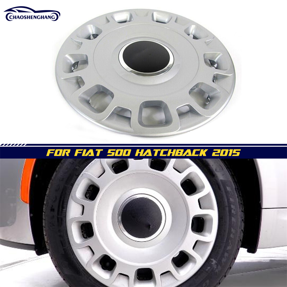 Wheel Center Cap Hub Cover | Fits Fiat 500 2012-2019 Accessories Front or Rear