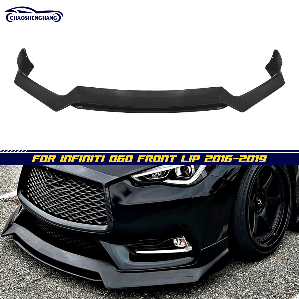 Infiniti Q60 Textured Dual-Material Front Lip Infiniti Q60 Textured Dual-Material Front Lip