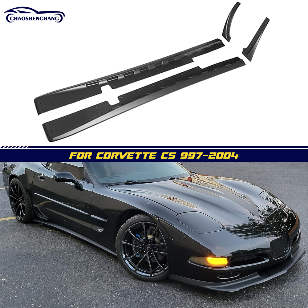 Side Skirt for 1997-2004 Corvette C5 ZR1 Style Pair Rocker Panel 