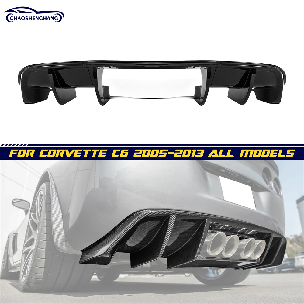 For Corvette C6 2005-2013 All Model Performance Style Rear Bumper Lip Diffuser