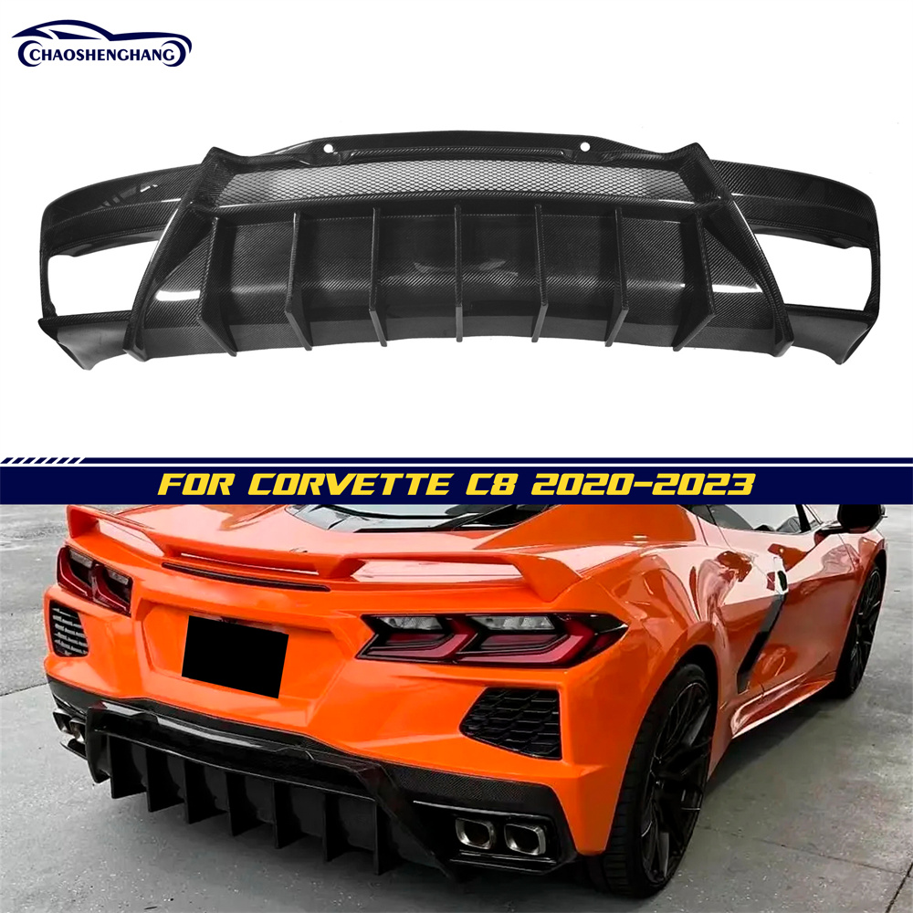 For Corvette C8 Stingray Z51 Z06 20-23  Rear Bumper Diffuser 