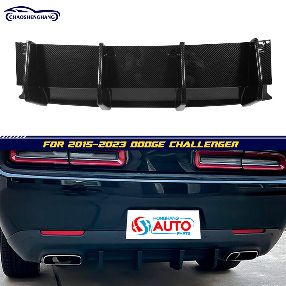 Rear Bumper Diffuser For 2015-2024 Dodge Challenger SRT Hellcat Redeye Scat Pack 392 R/T GT SXT