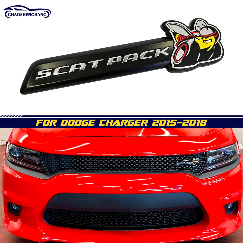 2015-2018 Dodge Charger Scatpack Bee Grille Emblem Nameplate Badge  / 2017-2023 Dodge Charger Daytona Nameplate