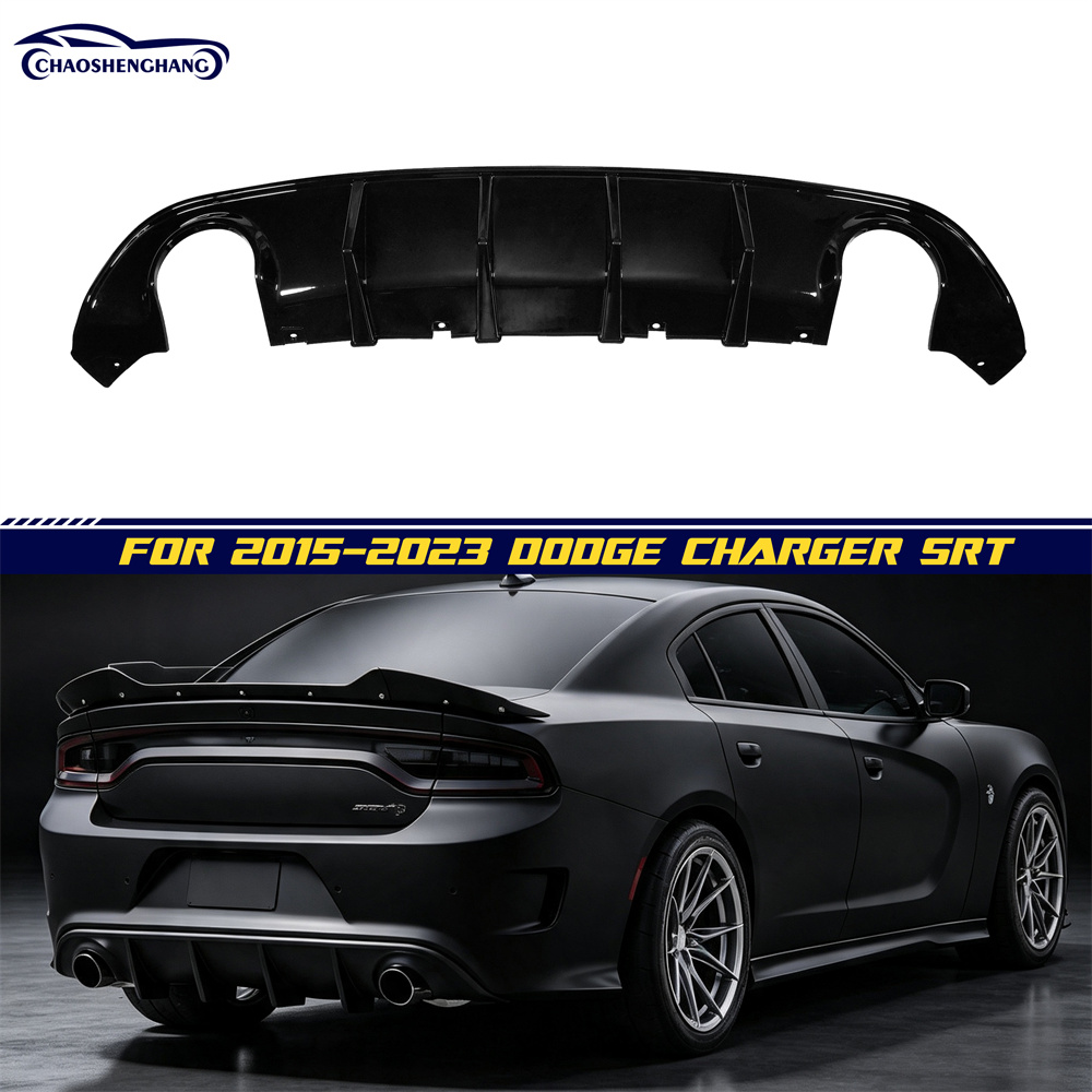Dodge Charger Base SXT SRT Scat Widebody  GT R/T Daytona Scat Pack Hellcat Rear Bumper Diffuser