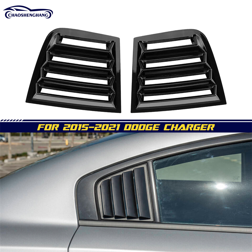 Dodge Charger 2015-2021 1 Pair Car Rear Side Window Shutters 