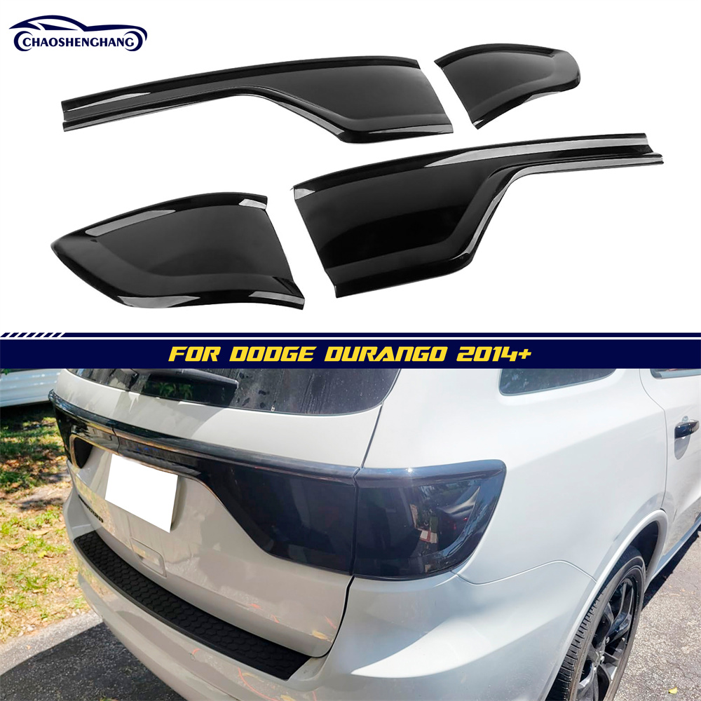 Smoke Black Tail Light Covers Compatible With Dodge Durango 2014-2026