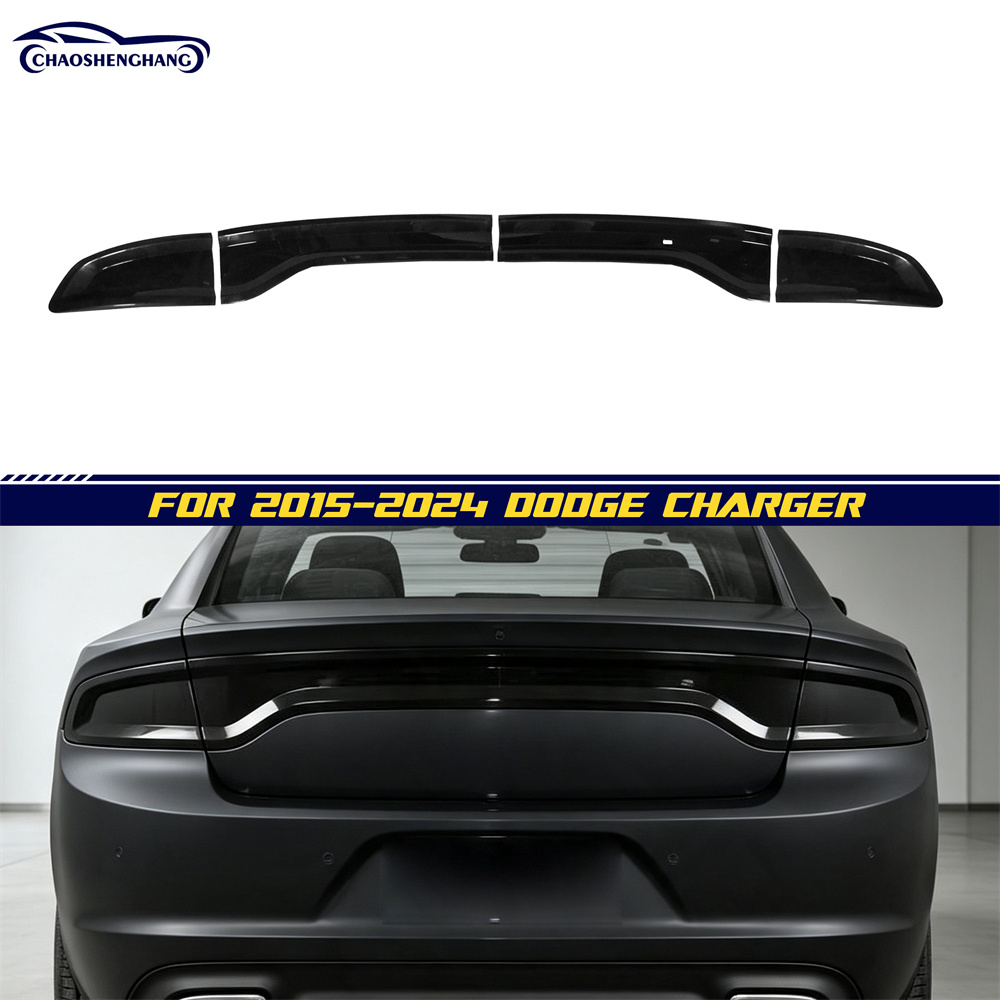 For Dodge Charger 2015-2023 Smoked Rear Tail Light Covers Trim Exterior Accessories