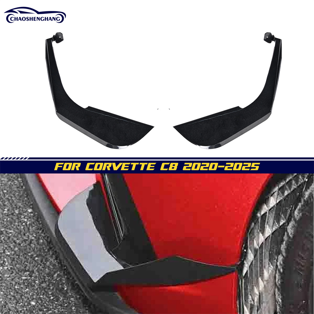 Front Bumper Side Canards Splitters for Corvette C8 2020-2025