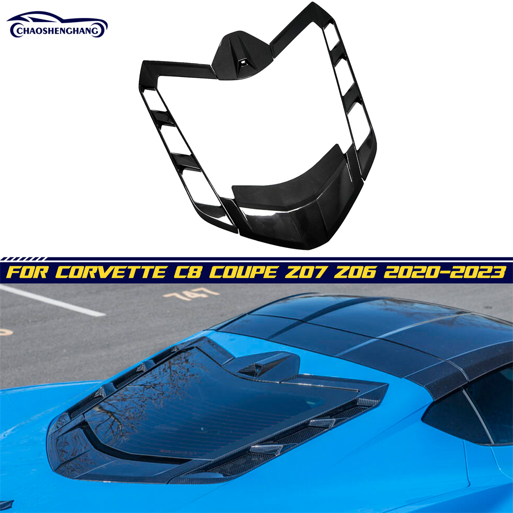 Rear Bumper Window Vent Cover for Corvette C8 Coupe Z07 Z06 2020-2023