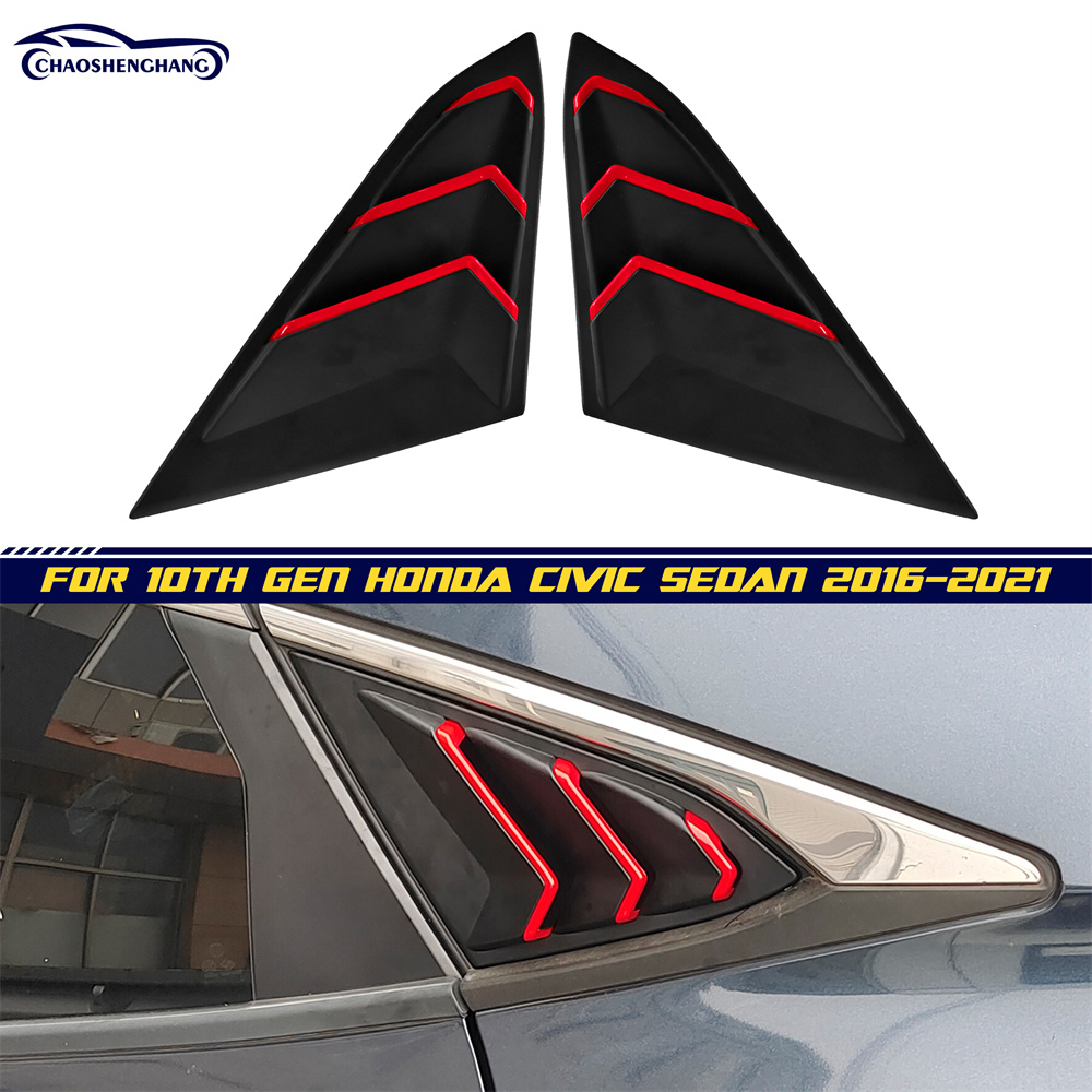 Rear Shark Skull Shutters Frame Cover For Honda Civic