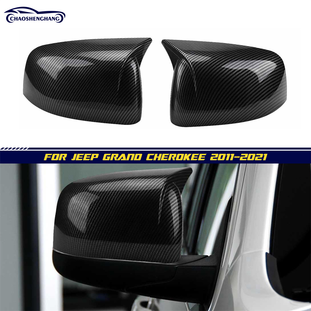 For Jeep Grand Cherokee 2011-2022 Rearview Mirror Cover Caps