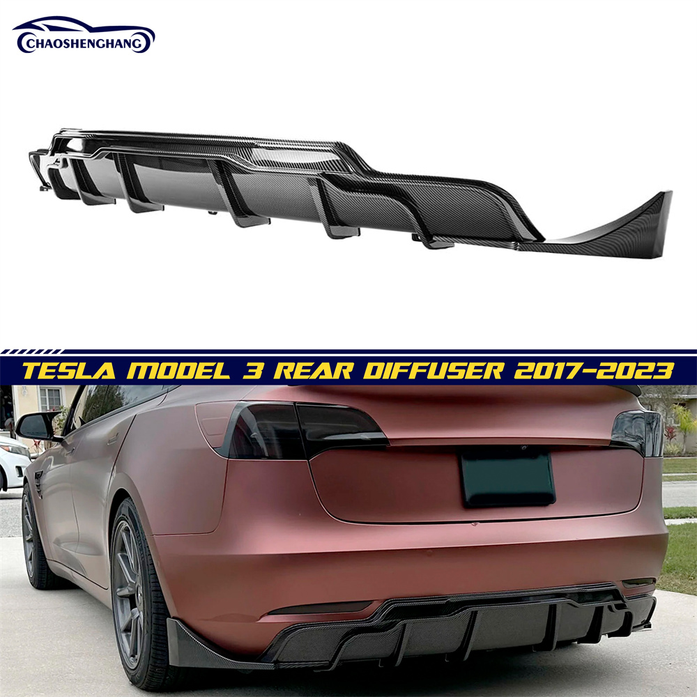 Tesla Model 3 Minimalist Aero Rear Diffuser