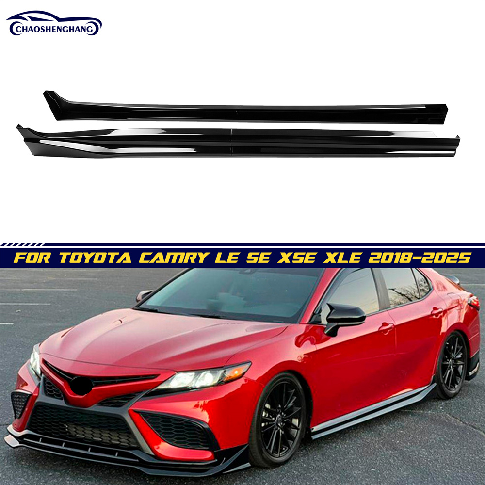 2PCS Side Skirts  for Toyota Camry LE SE XSE XLE 