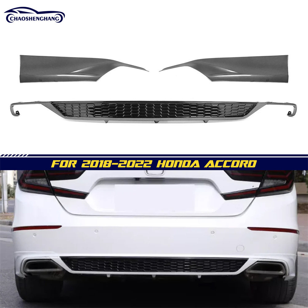 For Honda Accord Rear Bumper Diffuser+Corner Apron Spats