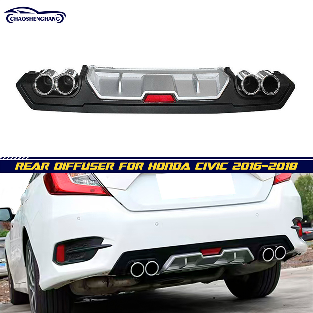 Honda Civic Track-Inspired Rear Diffuser